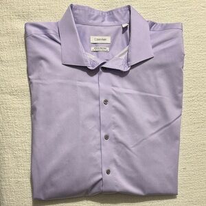 Calvin Klein Infinite Non-Iron Men's Lavender Dress Shirt